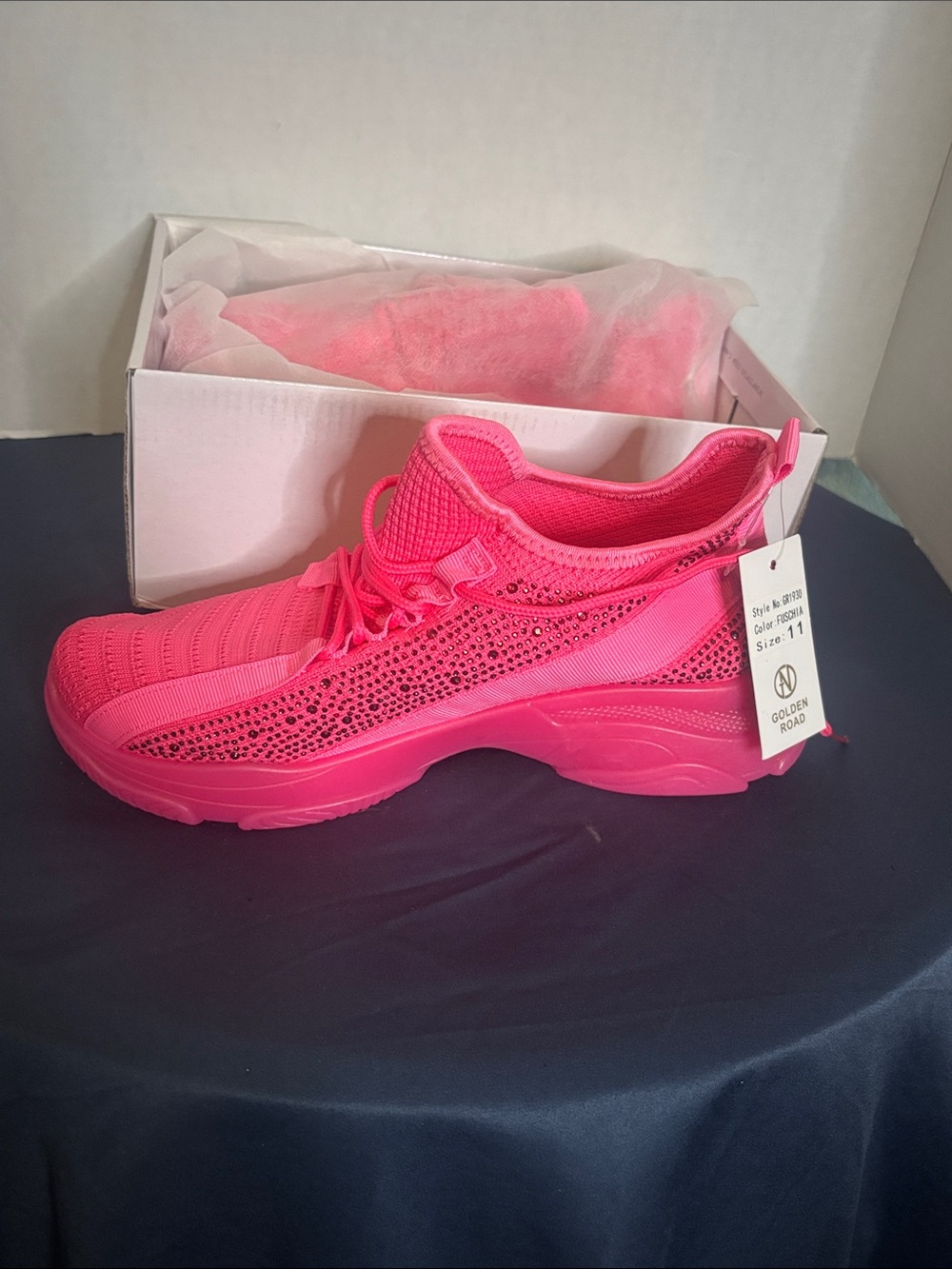 Steve Madden Hot Pink Knit Athletic Sneakers